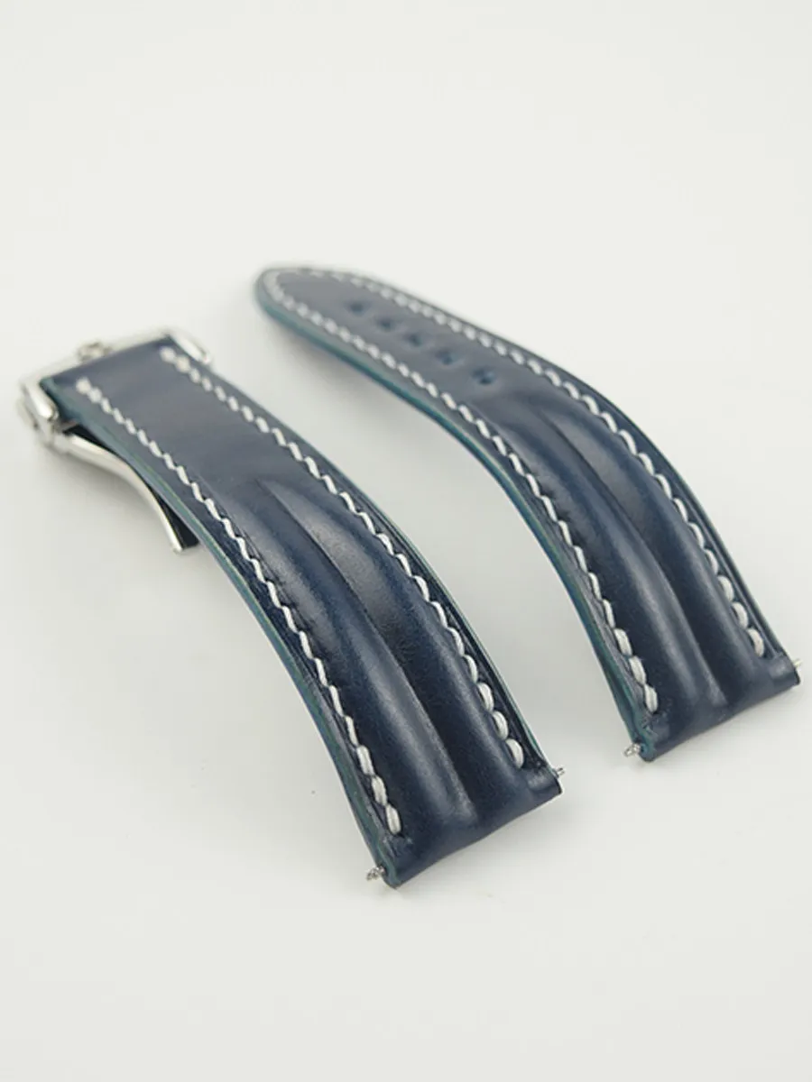 FOR OMEGA DE VILLE, SEAMASTER 300, SPEEDMASTER, SEAMASTER WATCH STRAP – CORDOVAN LEATHER