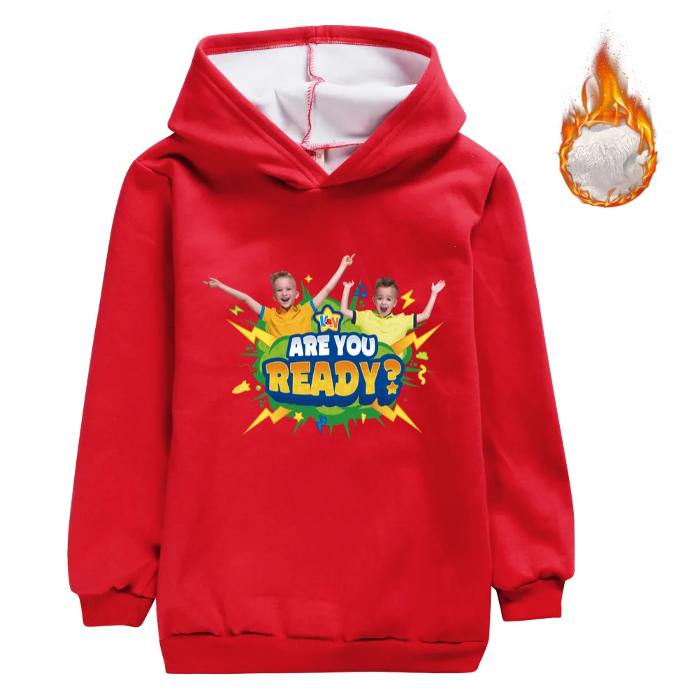 

Toddler Cartoon Winter Thick Clothes Vlad and Niki Baby Sweatshirt Velvet Clothing Kids Hoody Boys Cashmere Warm Hoodies Top