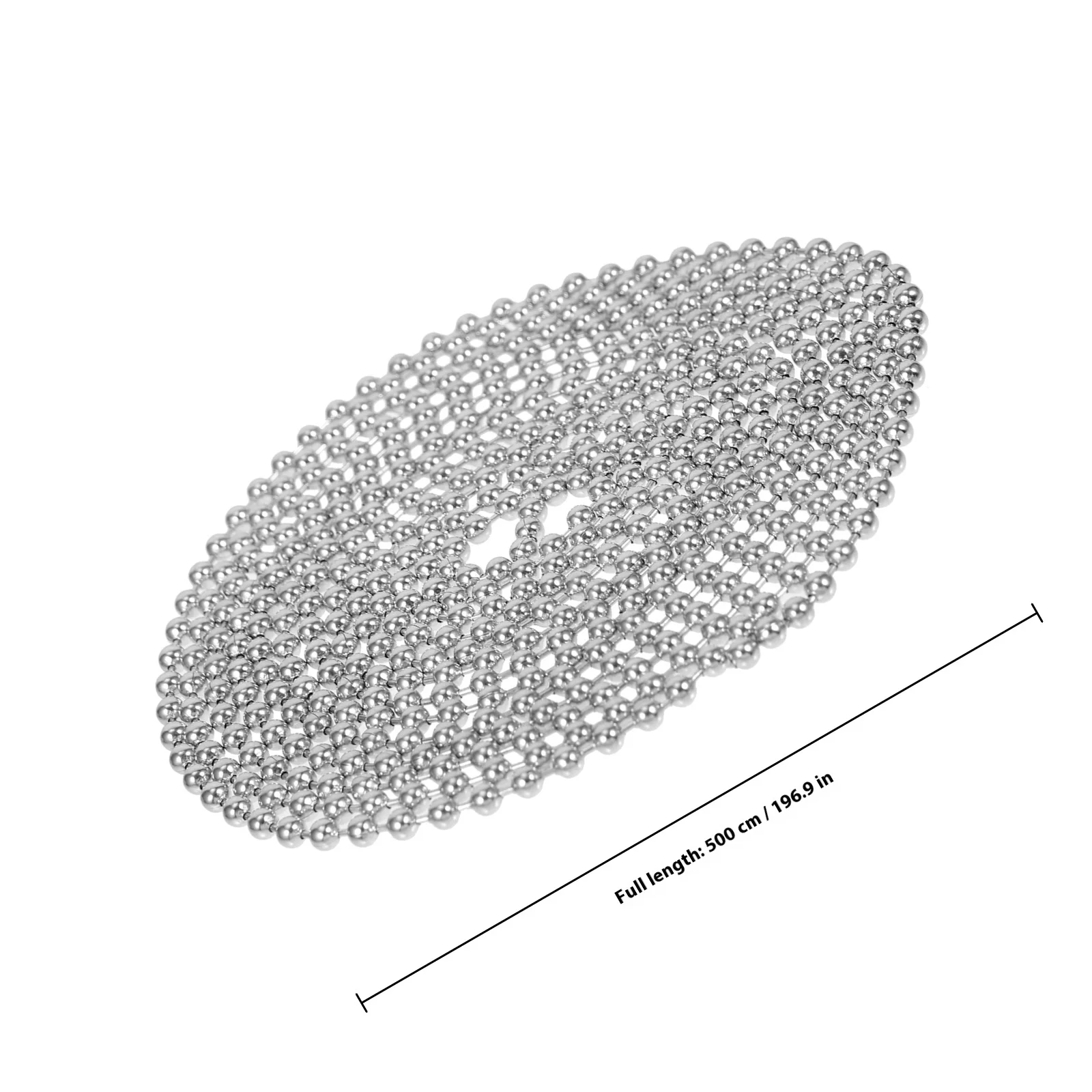 1 مجموعة 3 مللي متر الفولاذ المقاوم للصدأ سلسلة من الخرز كرة مستديرة موصل معدني Diy بها بنفسك مجوهرات المفاتيح علامة الكلب قلادة قلادة الحرفية العرض