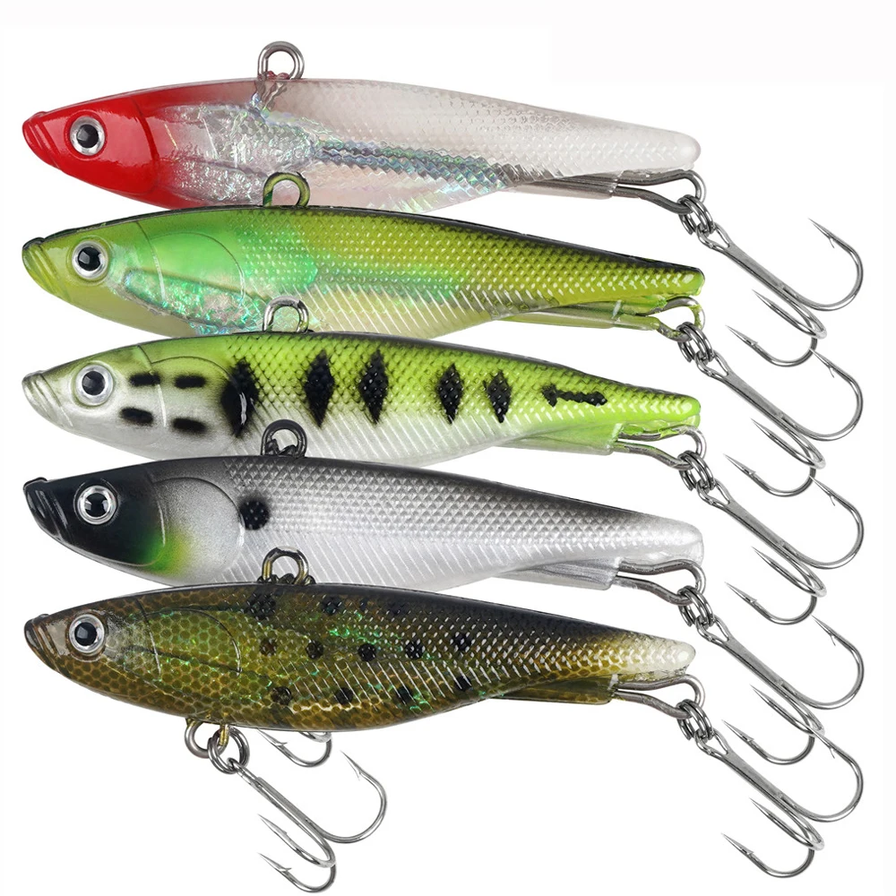 5Pcs Soft Pre-Rigged Fishing Lures Swimbaits Trout Bass Lure