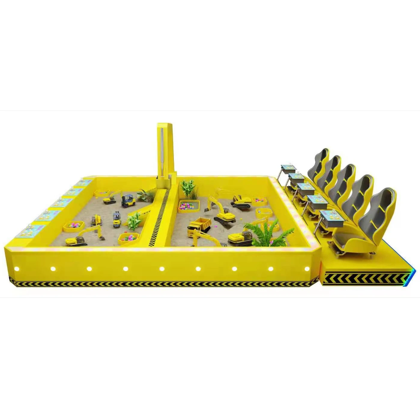 New Products Profitable Business Opportunities in Children's Park with Cheap Price Metal Excavator Toys