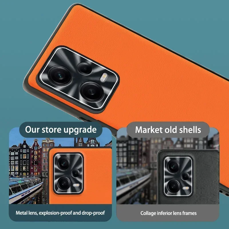 For Xiaomi Redmi Note 12 Pro Plus 5G Luxury Soft Silicone Edges Hard Shockproof Cover For Redmi Note 12 Pro Plus