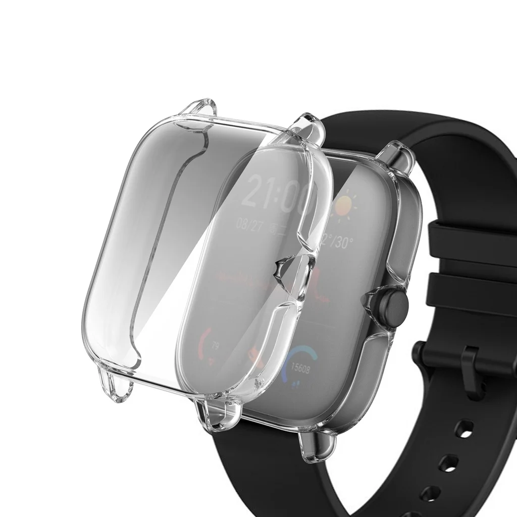 Amazfit GTS 3 GTS3 Soft TPU Scractch-resist Screen Protector Case کے لیے TPU کیس کور
