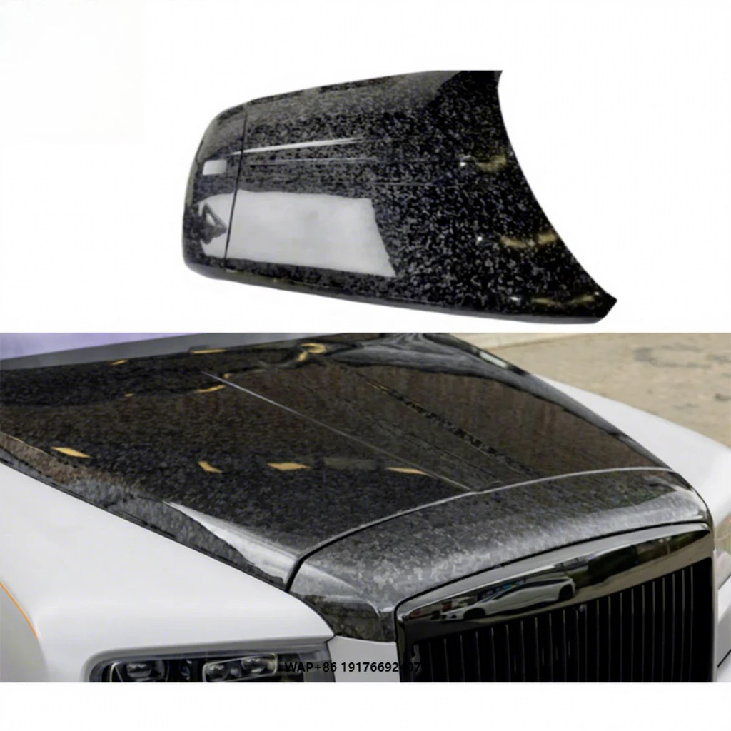 Dry Carbon Fiber Front Hood Bonnet for Cullinan Engine Hood Cover M Style