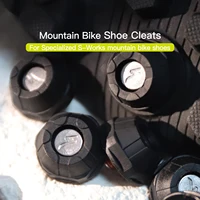 RRSKIT-zapatos de ciclismo de montaña, tacos de aleación de titanio, 4 juegos, zapatos ligeros Ti para bicicleta, tacos para trabajos en S especializados, zapatos para bicicleta de montaña