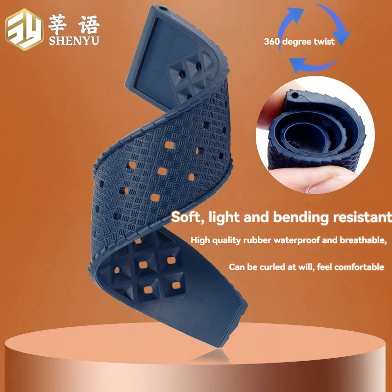 Pulseiras de relógio de silicone de 20mm 22mm, pulseiras universais de borracha à prova d'água e resistentes ao suor para relógios Rolex Seiko e Casio