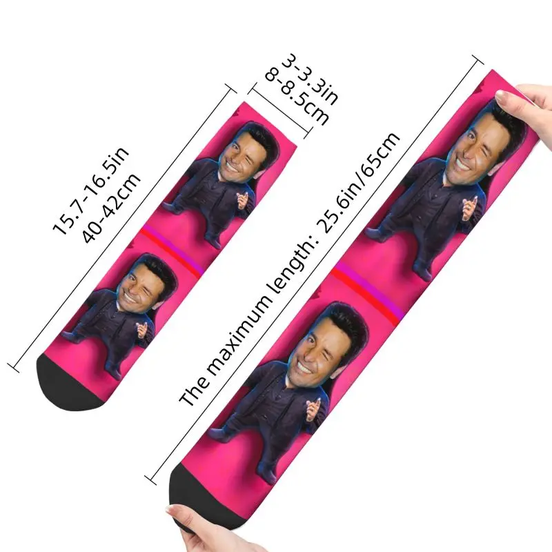 Chayanne Chiquito Meme Men Women Crew Socks Unisex Fashion Latin Pop Singer Spring Summer Autumn Winter Dress Socks