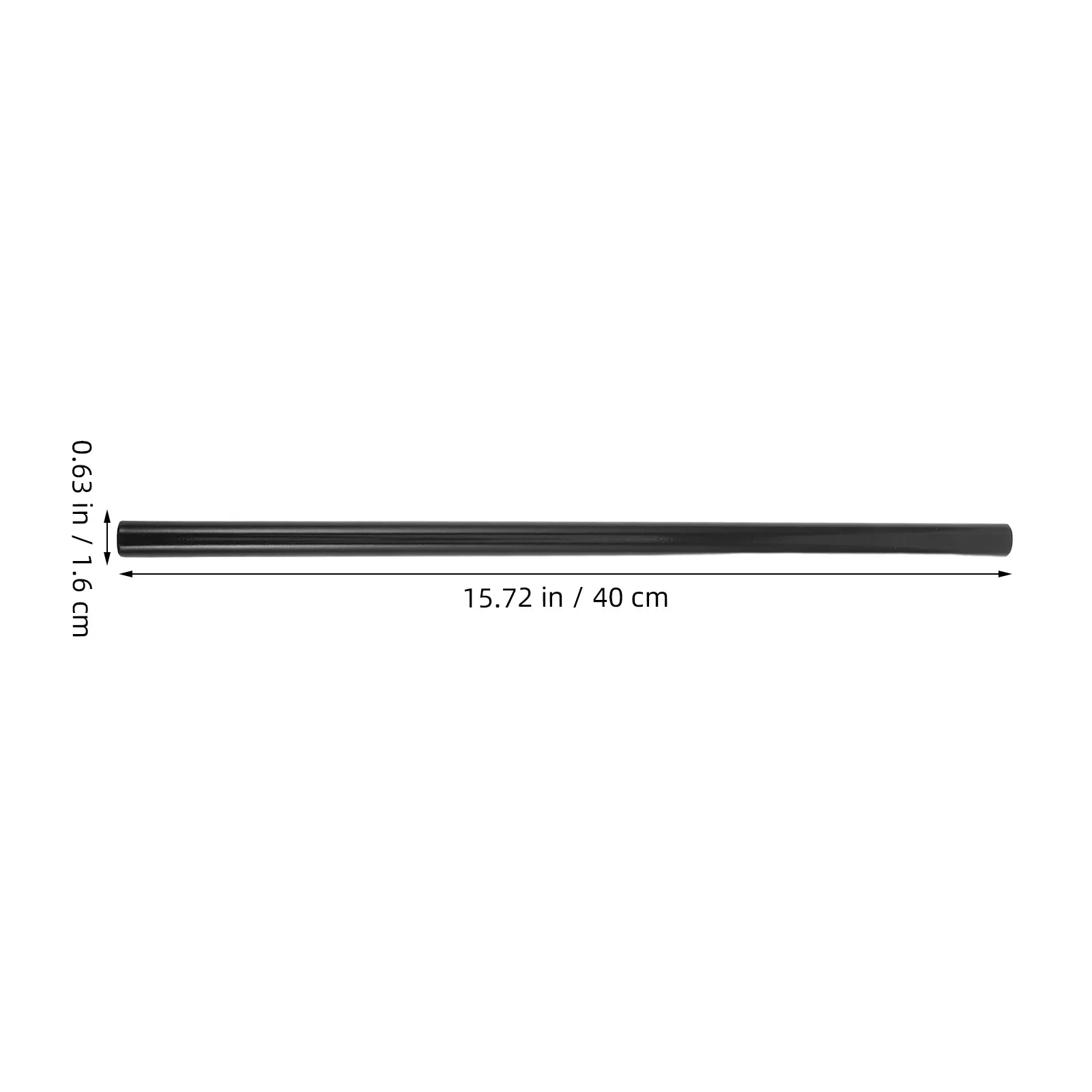 8Pcs Black Iron Tube Clothing Rack Assembly Detachable Closet Mounting Accessories 16Mm Diameter Iron Pipe for Shoe Rack