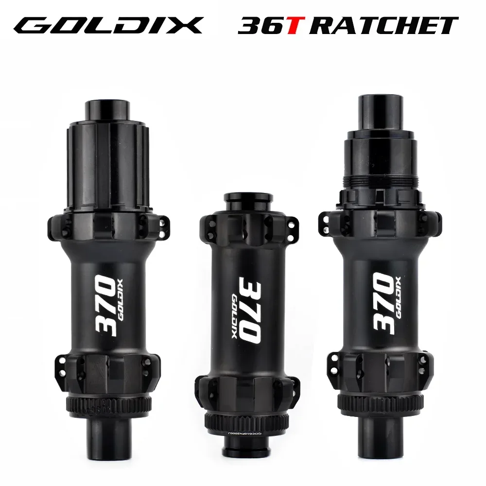 Goldix m370 mtb hub catraca 36t 28 buraco centro bloqueio freio a disco tração reta mtb hub através/qr 148mm 141mm para shimano sram