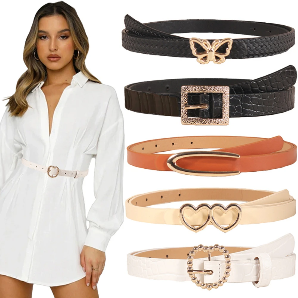 

Повседневный ремень из искусственной кожи с гравировкой, модный женский ремень высокого качества, идеально подходит для подарка, для повседневного образа и джинсов