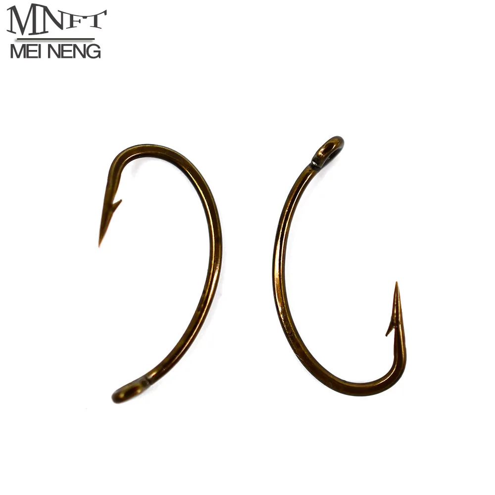 MNFT 50pcs Fly Fishing Hooks Dry Fly Tying Hook High Carbon Steel Fishing Tying Jig Hook with Barbed for Nymph, Mosquito 8#-14#