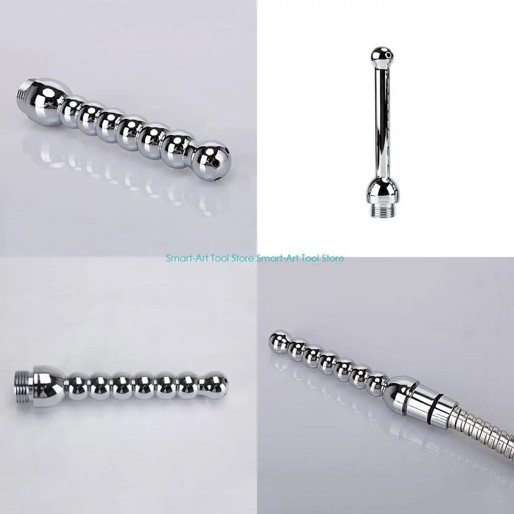E1PB 1Set Aluminum Alloy Cleaning Enema Shower Bidet Toilet Clean Plug Solution for Adults Couples Sex Game Tools
