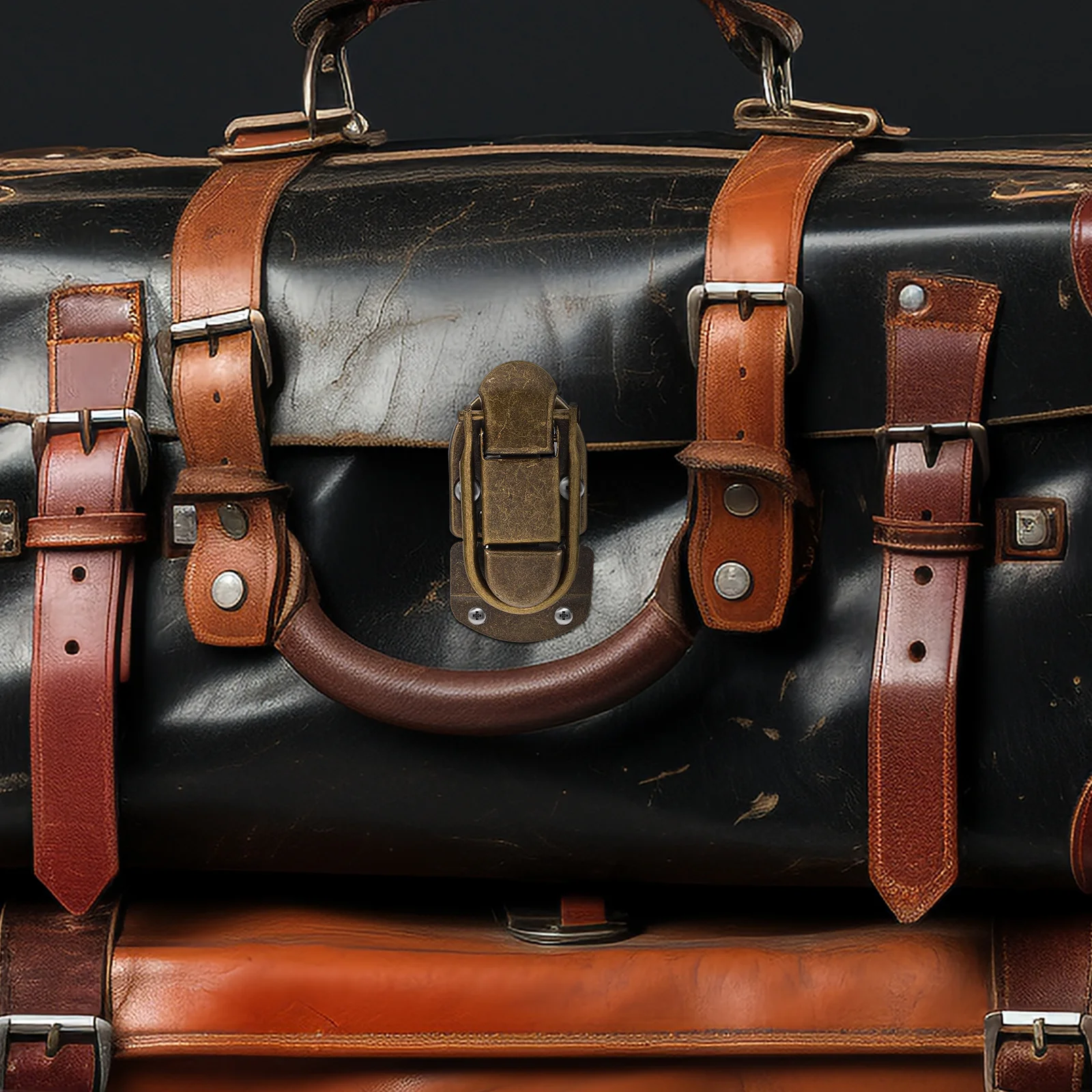 

2Pcs Decorative Box Latch for Wooden Jewelry Box Lock Clasp Self Locking Closure Vintage Style Metal Buckle Craft DIY Hardware