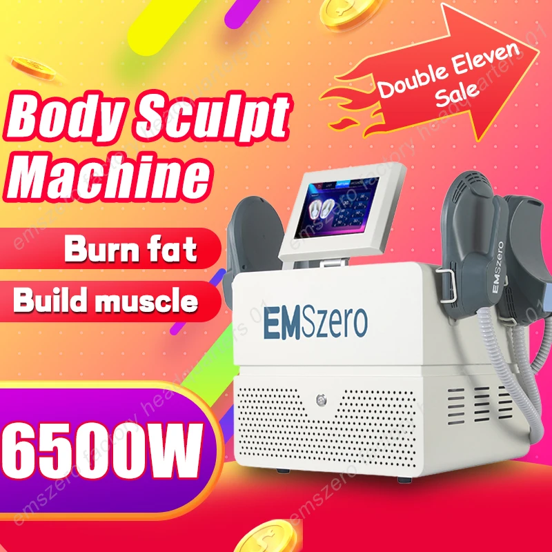 

EMSZERO Neo Hi-emt Скульптурный электромагнитный EMS Sculpt Machine 6500 Вт для похудения, удаления жира, наращивания мышц EMSzero RF Salon