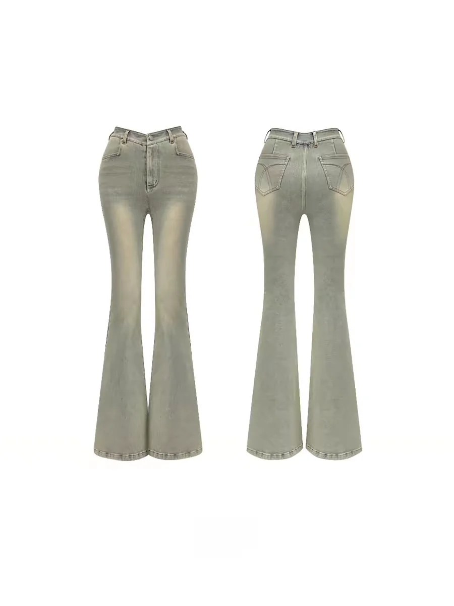 

Slimming High Waist Wide Leg Jeans Women's Spring Soft Washed Comfortable Breathable Slim Fit Long Pants Korean Style