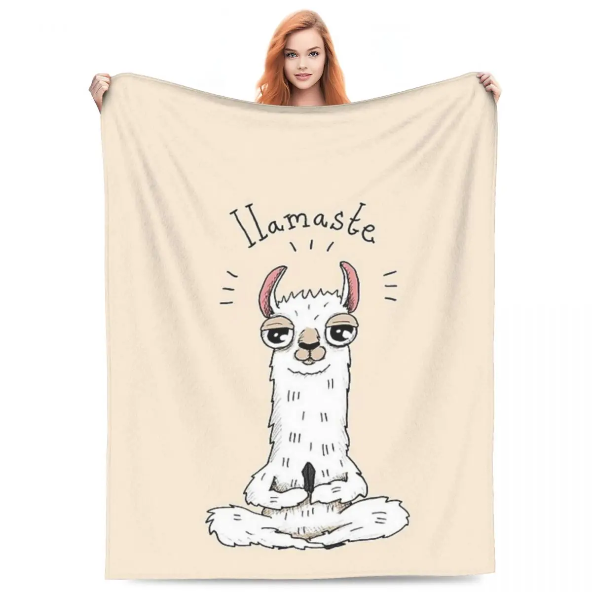 

Llama Alpaca Animal Blankets Fleece Sofa Throw Blanket Portable Throw Blankets for Home Bedroom Outdoor Throws Bedspread Quilt