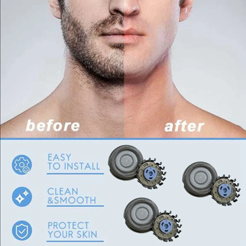 【Berserkk】شفرات رؤوس بديلة SH71 لماكينات الحلاقة من سلسلة Neroclo 8000 S8050 S8850 S5532 S7731 S7786