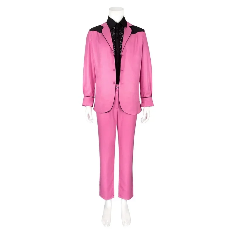 Presley Cosplay Costume di Halloween per uomo gioco di ruolo Party Performance Movie Video abbigliamento vestito rosa regalo di festa regalo