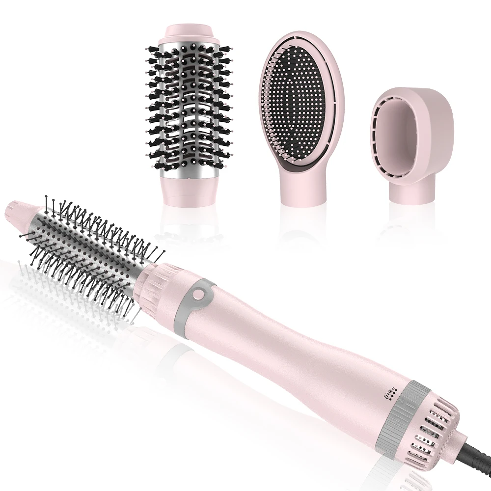 

SMET Лидер продаж, новейший профессиональный одношаговый фен мощностью 1200 Вт и стайлер 4 в 1, щетка для укладки волос с горячим воздухом