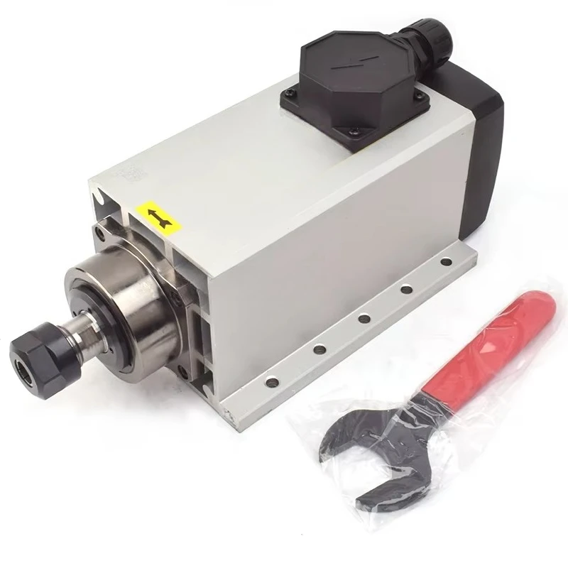 

ER20 HQD 3.5kw Spindle 220V 18000rpm GDF53-18Z/3.5 Air Cooled Spindle Motor with Flange for Engraving Cutting MDF Plywood Wood