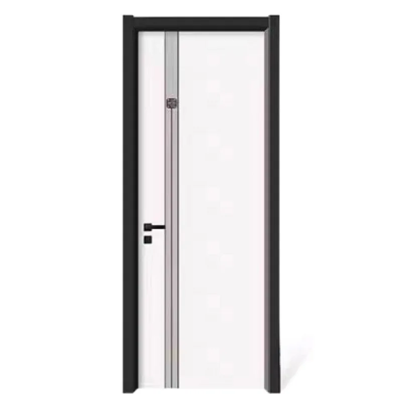 Interior door, simple wooden door, composite paint-free , white , set , paint door, ecological wooden