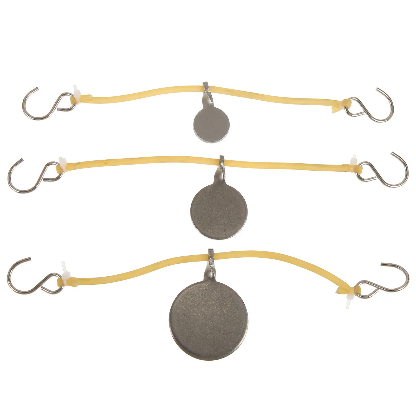 

1Set Portable Stainless Steel Hanging Target with Rubber Band Buckle for Outdoor Training Practice Shooting Bow Arrow