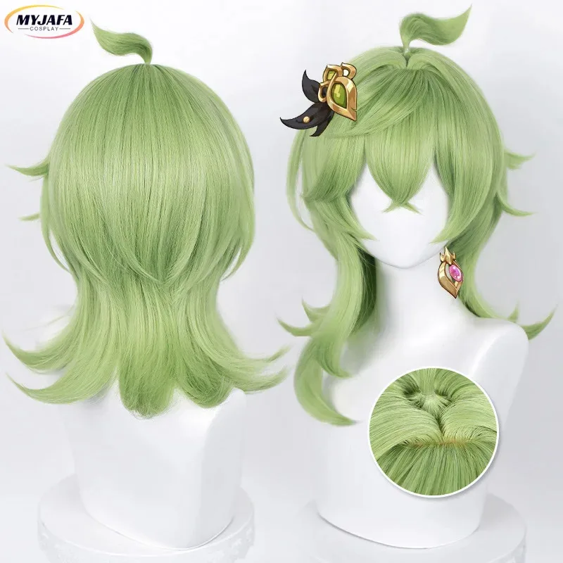 

AAA 2025, 2 стиля, парик для косплея, высокое качество, игра Sumeru Collei, желтый/зеленый, термостойкие синтетические волосы, аниме-парики