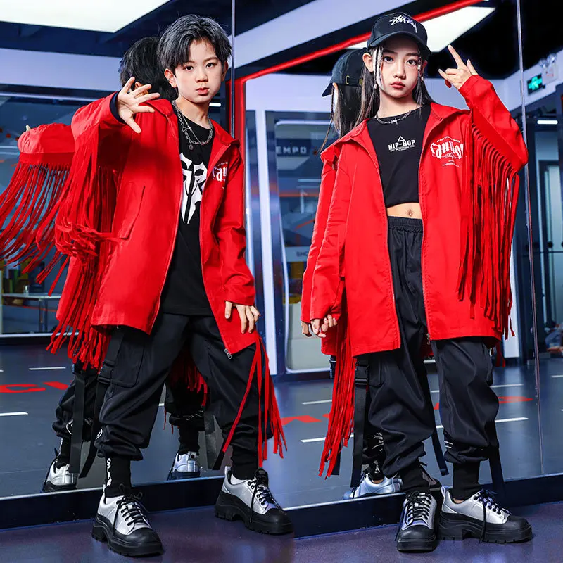 Boys' Hip-hop Loose Sports Suits, Children's Drum Set Costumes, Zumba Dance Costumes, Girls' Cheerleading Costumes