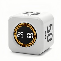 Kitchen Timer Digital Tomato Timer Clock Gadgets，Kitchen Accessories Chronometer 5/10/25/50min Pomodoro No Noise Timer