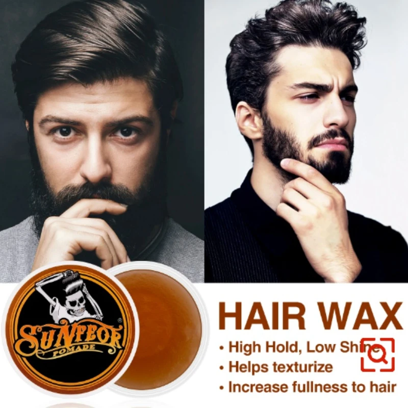 남성화장품 1PCS Hairs Pomade Hair Style Wax Pomade Hair Skeleton Cream Slicked Oil Mud Keep Hair Men  Cera Para Cabello Hombre