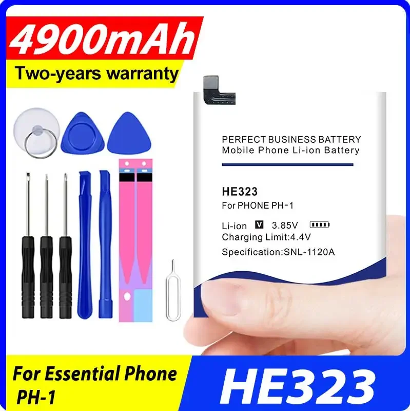 

100% Original New 4900mAh HE323 Replacement Battery for Essential Phone PH-1 in Stock