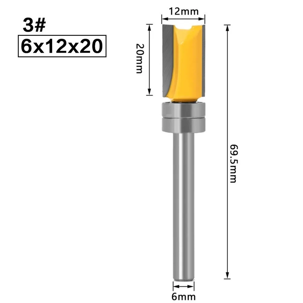 High Quality Hot Practical Router Bit Routing Woodworking Workshop 6mm Shank Alloy Steel Carbide Tipped Cutter Equipment