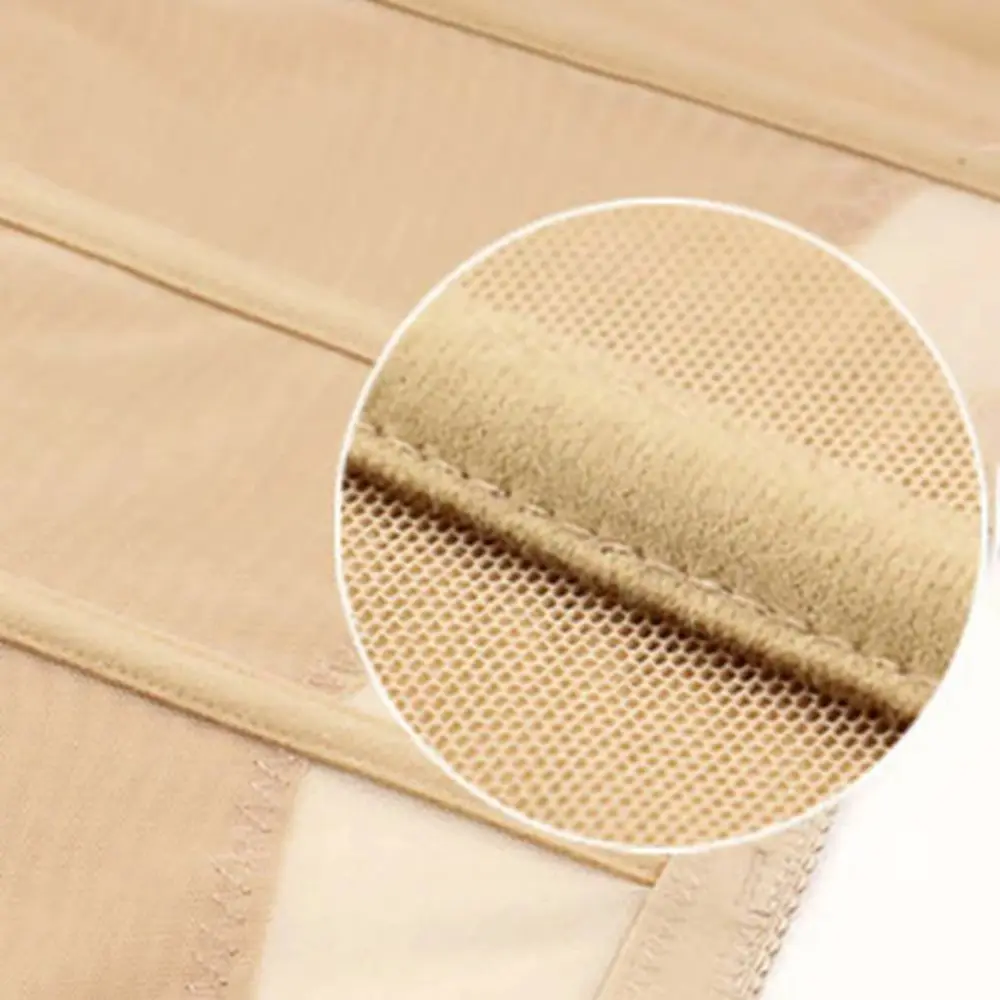 Breathable Mesh Waist Shaper Steel Boned Embroidered Design Waist Trainer Hook Closure High Waist Shapewear Shape Control