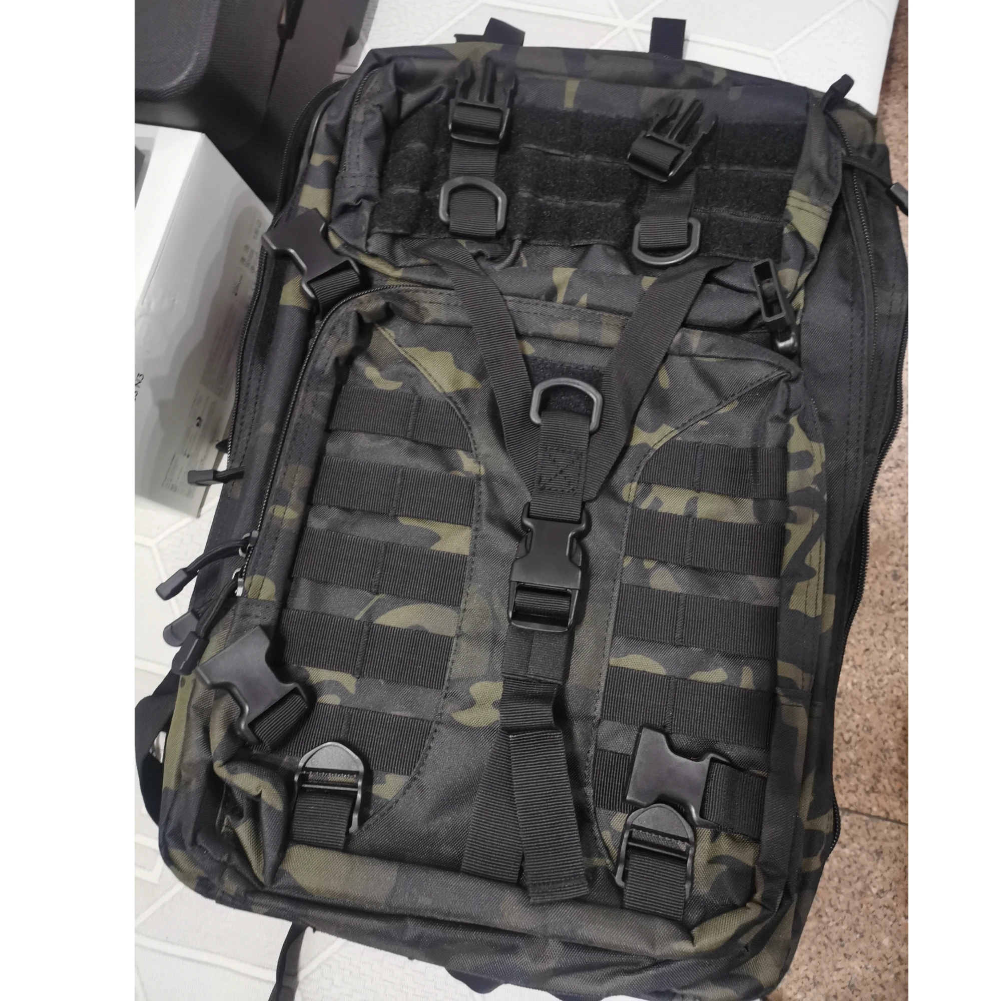 FPV حقيبة الظهر العسكرية شنق 4-5 مجموعة طائرات بدون طيار سعة كبيرة 36x30x46 سنتيمتر في الهواء الطلق مقاوم للماء سبلاش واقية النسيج ل FPV أجهزة الاستقبال عن بعد #4