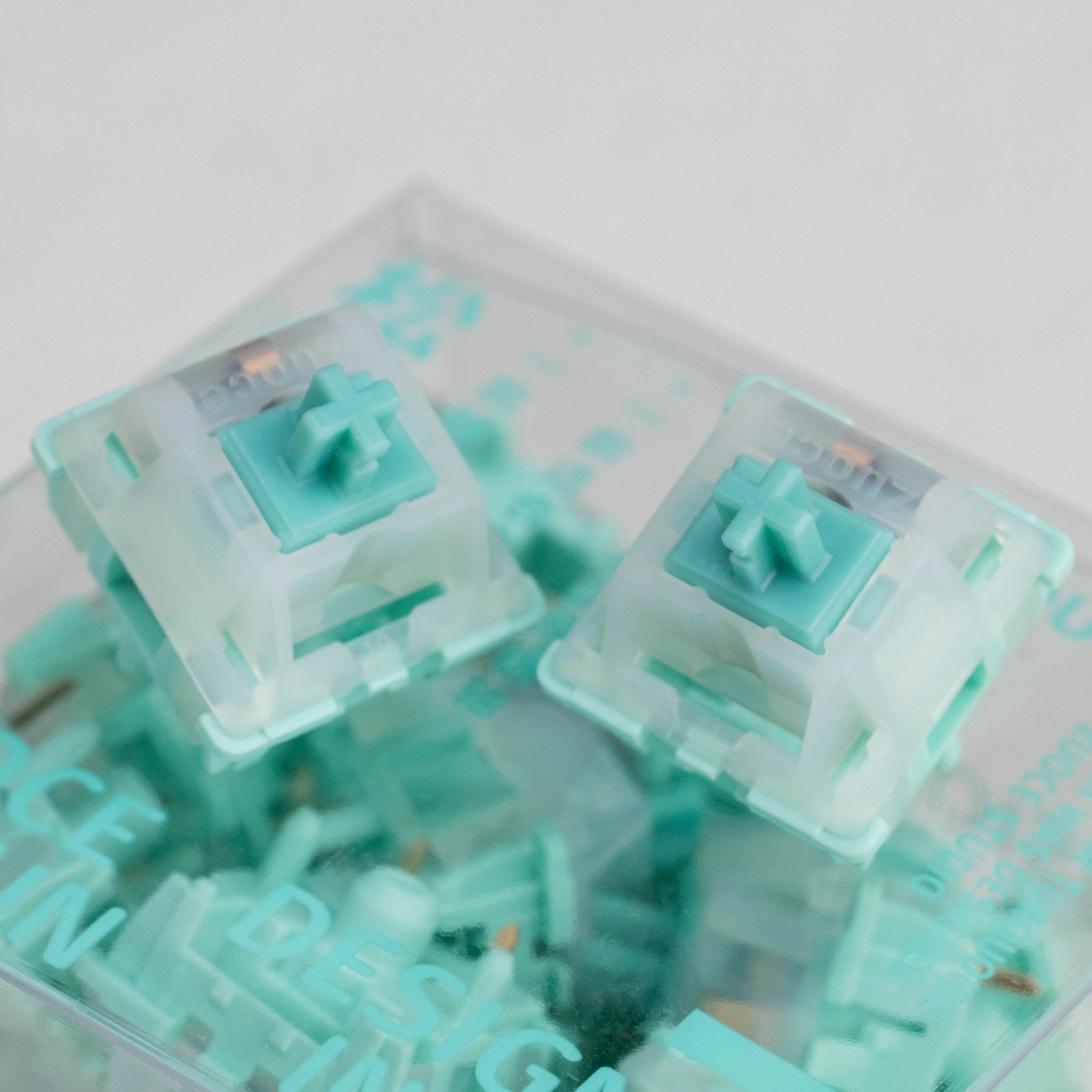 

Turquoise Switch 28g Linear Pre-Lubed 5 Pins HotSwap Light Pressure Switches For Mx Mechanical Keyboard 기계식 키보드 축