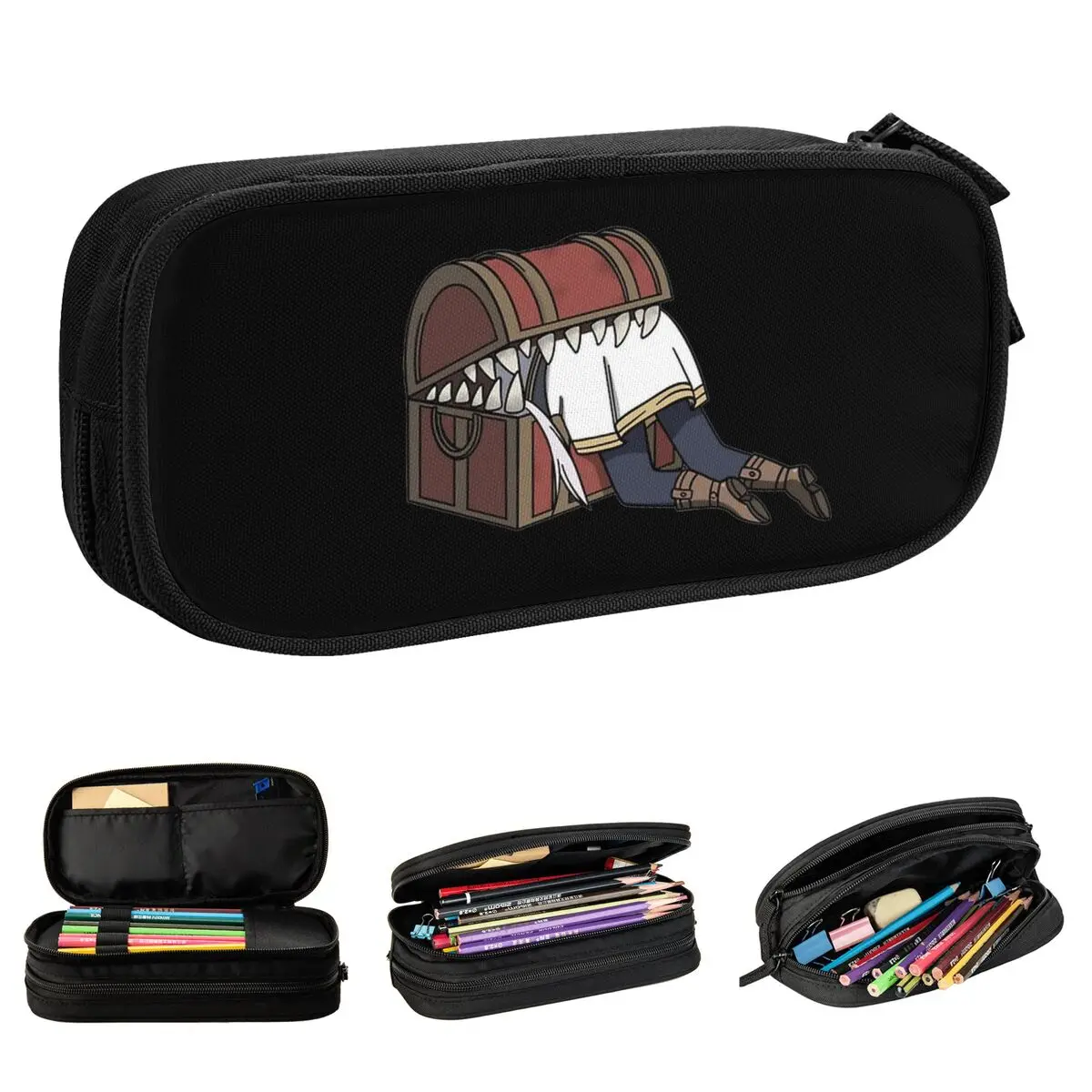 

Beyond Journey's End Frieren In Mimic Pencil Cases Pencilcases Pen for Student Large Storage Bags Office Gifts Stationery
