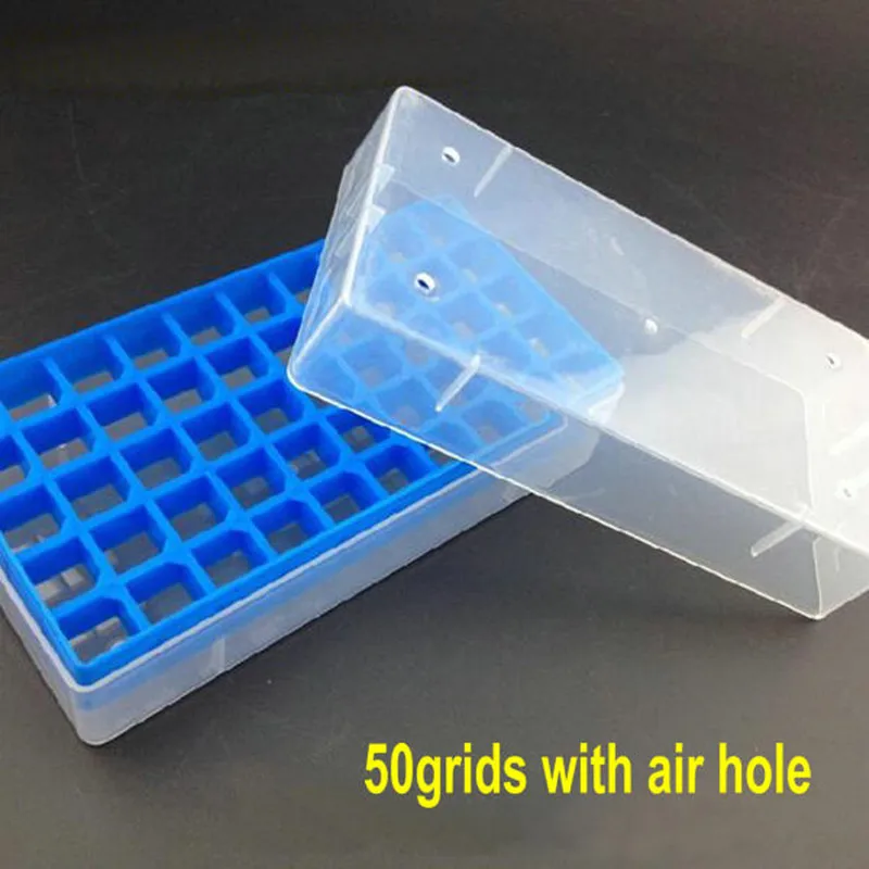 Plastic Frozen Tube Box 25/36/50/81/100 Vents Cryo Tube Storage Box Grids Suitable For 1.5/1.8/5ml Cryopreservation Tube