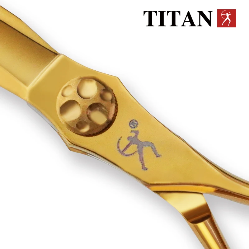 Titan Hairdressers scissors professional hair scissors gold hairdressing barber salon tool cut scissors