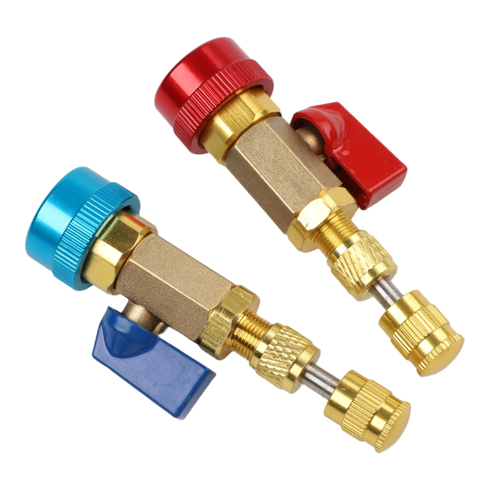 Valve Core Remover Tool Brass 125mm For R134a For R1234yf Car AC Air Conditioning System Repair Kit With Quick Connect Coupler D