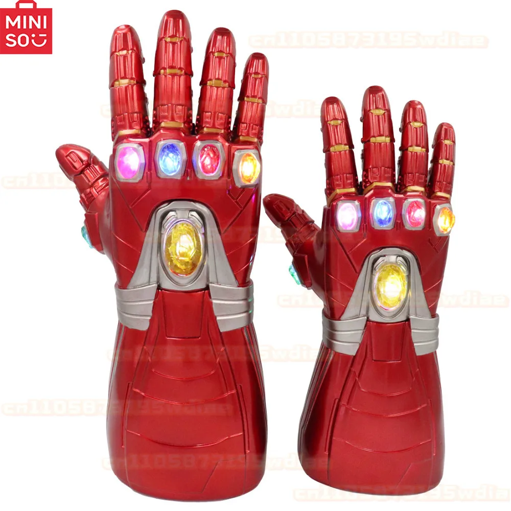 

Iron Gloves Thanos Infinity Gauntlet Light Glove Cosplay LED Stone Kids Adult Carnival Cosplay Halloween Super Hero Props