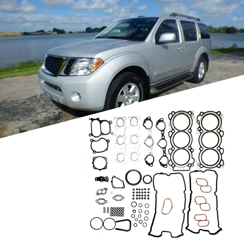 Engine Full Gasket Kit 10101-EA225 Parts For 2004-2012 Nissan VQ40DE Pathfinder (R51) Hardbody 4.0L 50273300 Gasket Repair Set