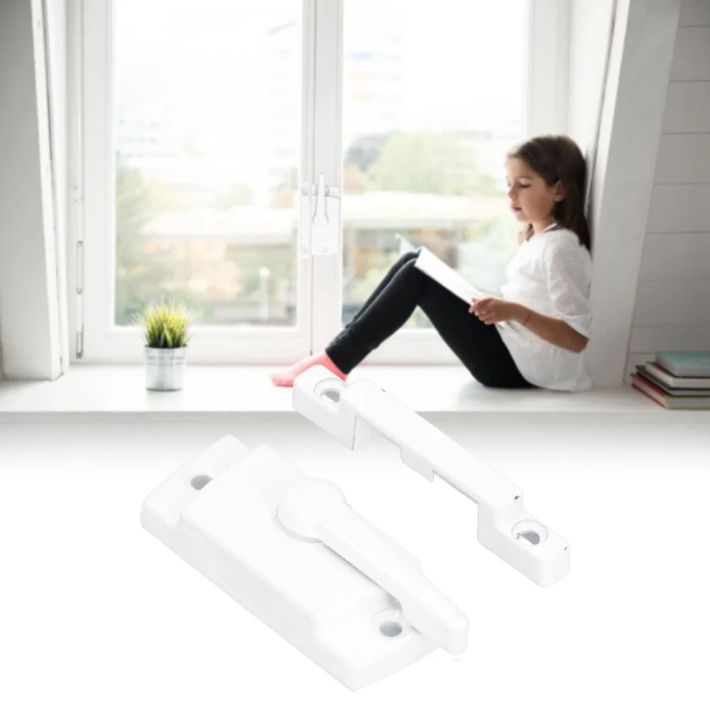 

Accessories Multifunctional Sash Lock White Aluminum alloy Window Lock Window Sash Lock Sliding Windows
