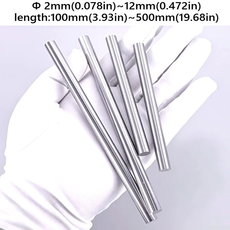 304 stainless steel round bar, round rod, solid bar, diameter 2mm-12mm, suitable for machinery, models and hand DIY projects