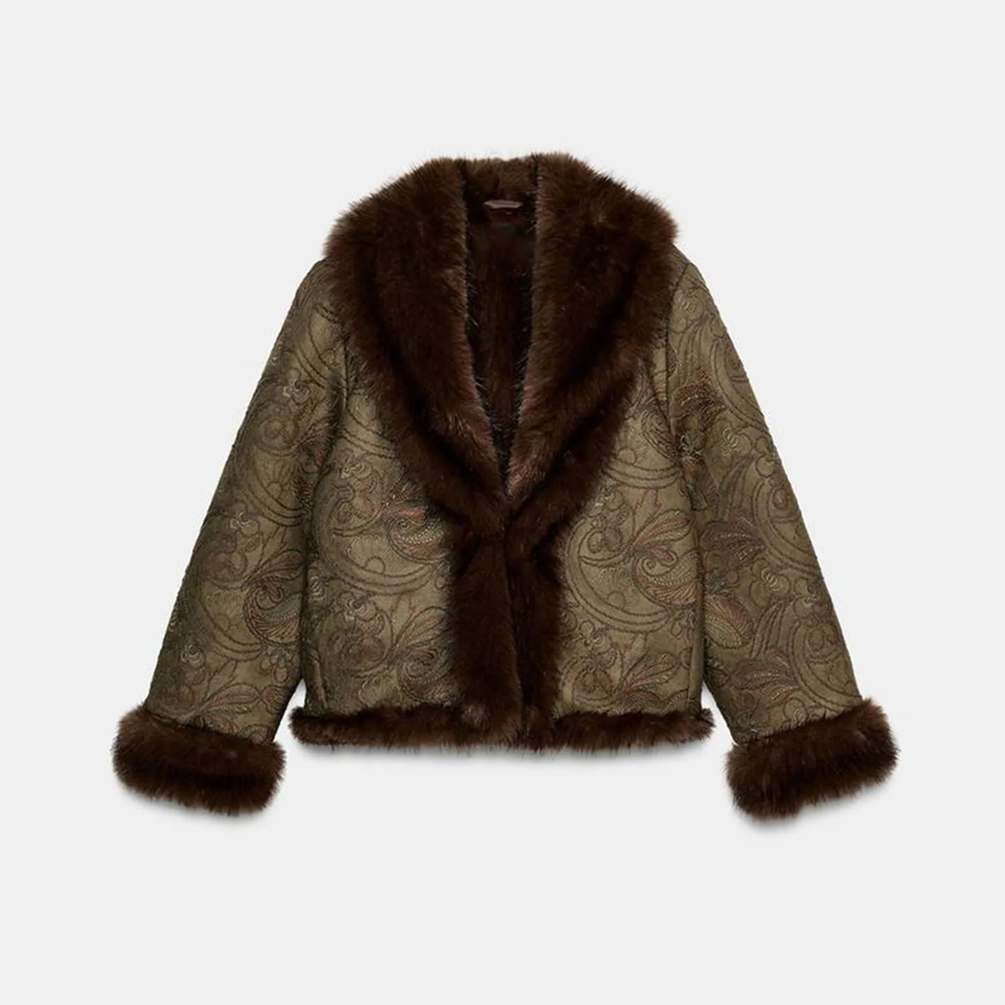 Z femmes brodé Double face ort manteau 2025 nouveau Faion Simple Sle vêtements d'extérieur dames Stand Fit Long Sve