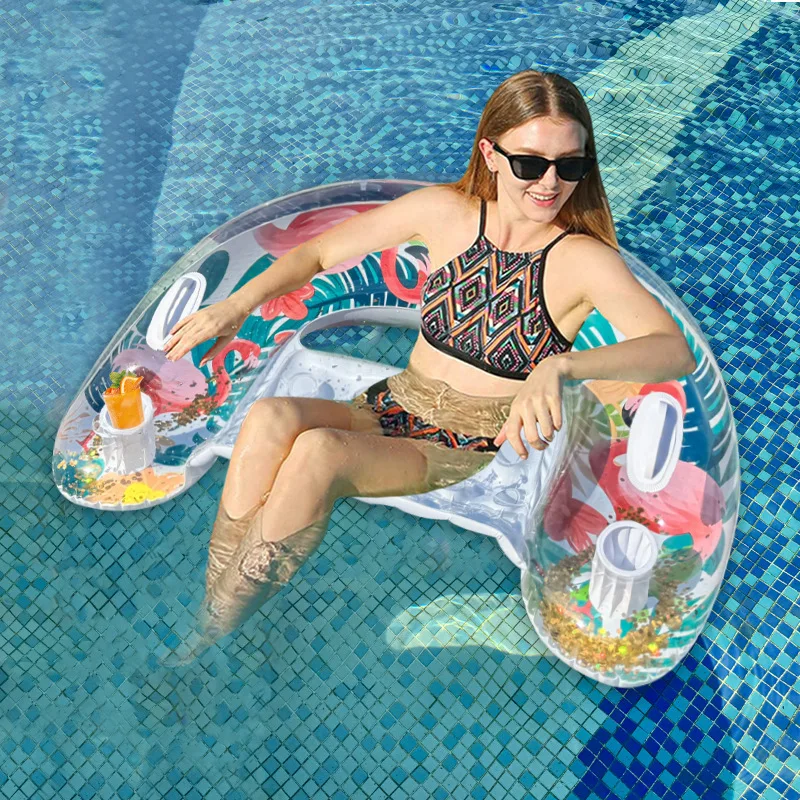Portable Thickened Inflatable Seatings Cup Holder Inflatable Seatings Floating Tray Outdoor Furniture Suelos Inflables ZY40CQZJ