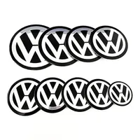 4 Pcs 40mm 45mm 50mm 55mm 56mm 60mm 65mm 70mm 75mm 80mm 90mm VW Wheel Center Emblem Sticker Rim Hub Cover Caps Logo Badge Decals