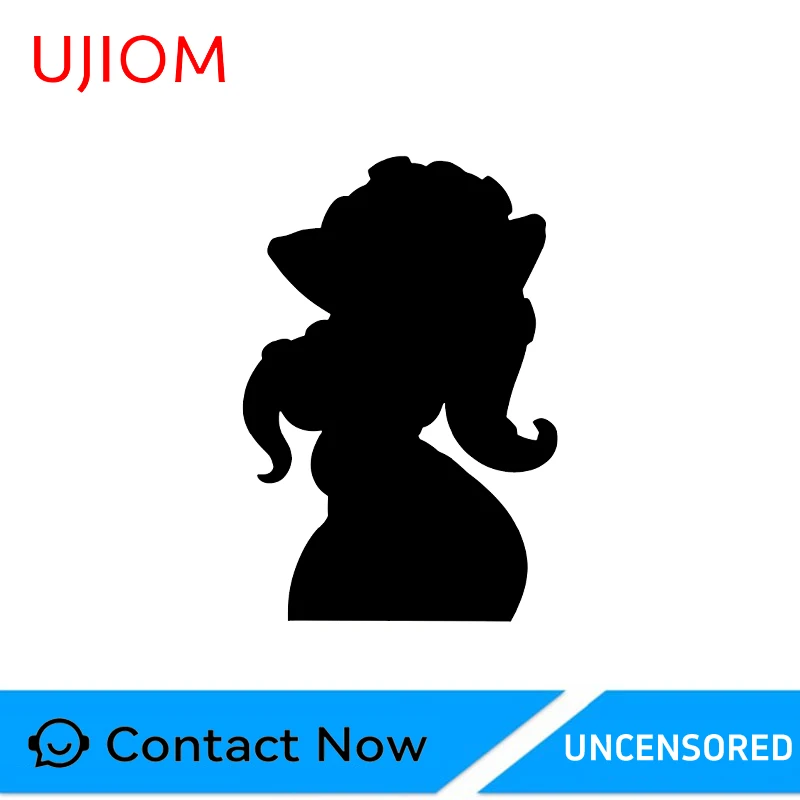 UJIOM Furry Anime Figure Wall Sticker Enchanting Fashionable Sunscreen Graffiti Decal Suitable For Delicate Wallpapers For Kids