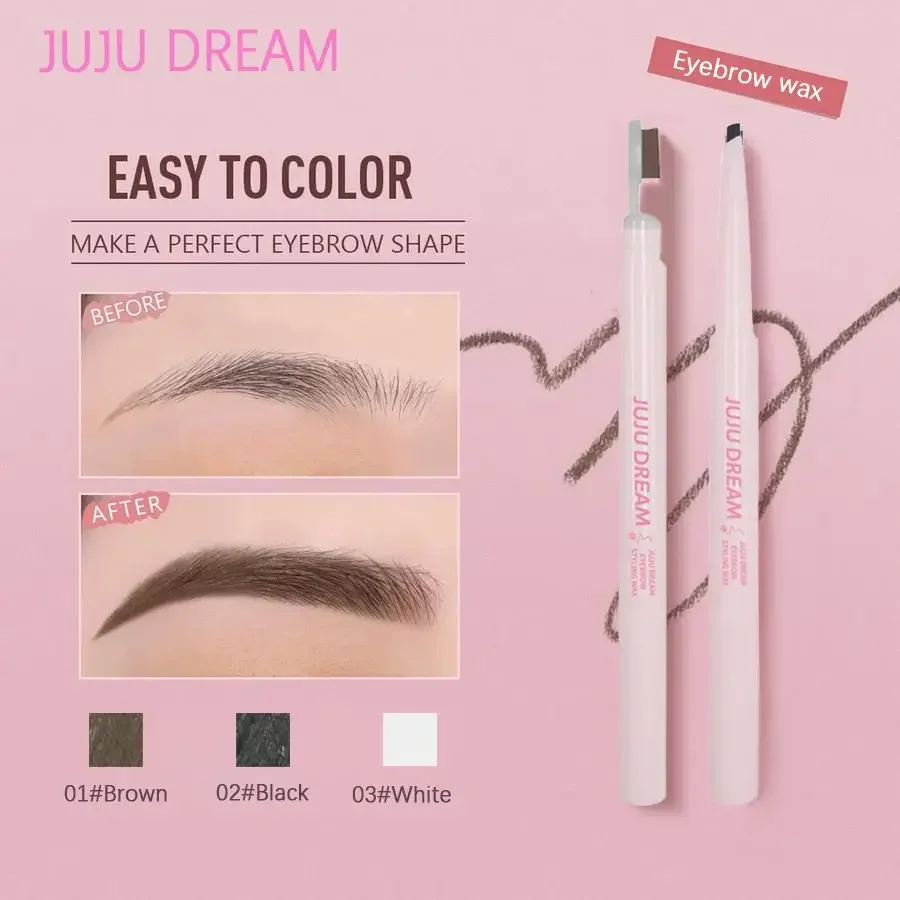 JUJU DREAM Eyebrow Styling Wax Waterproof and sweat-proof long-lasting natural brightening eyebrow pen