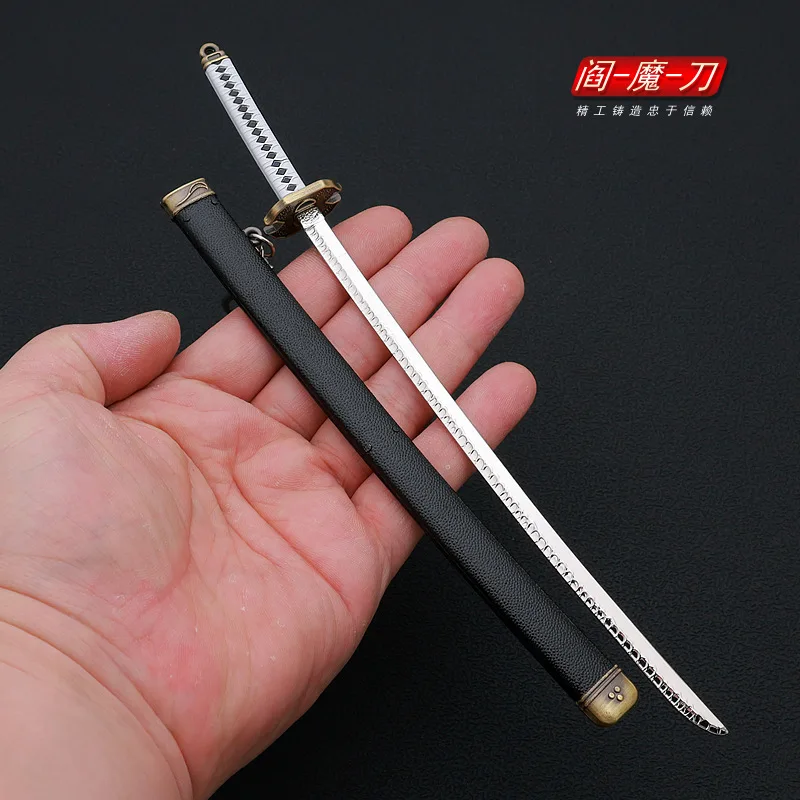 22cm Dark Slayer Yamato Sword Judgement Cut Iaido Game Anime Peripheral Metal Alloy Katana Samurai Sword Gifts Toys for Boys