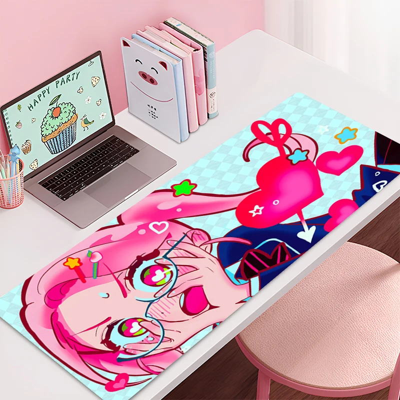 Alas Mouse Panggung Alien Aksesori Gaming Anime Alas Meja Keyboard Gamer Kantor Alas Meja Laptop Antiselip Alas Mouse Karpet PC Besar